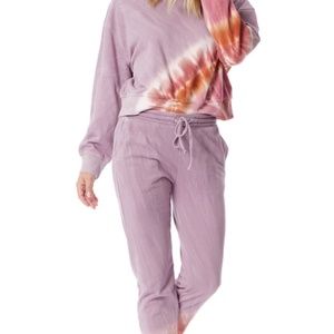Supplies By Unionbay Medium Purple Tie Dye Jogger Set